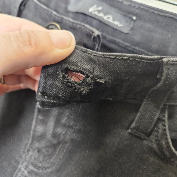 KanCan Bk1281R Black Skinny Jeans Women's‎ High Rise size 26 - Picture 8 of 10